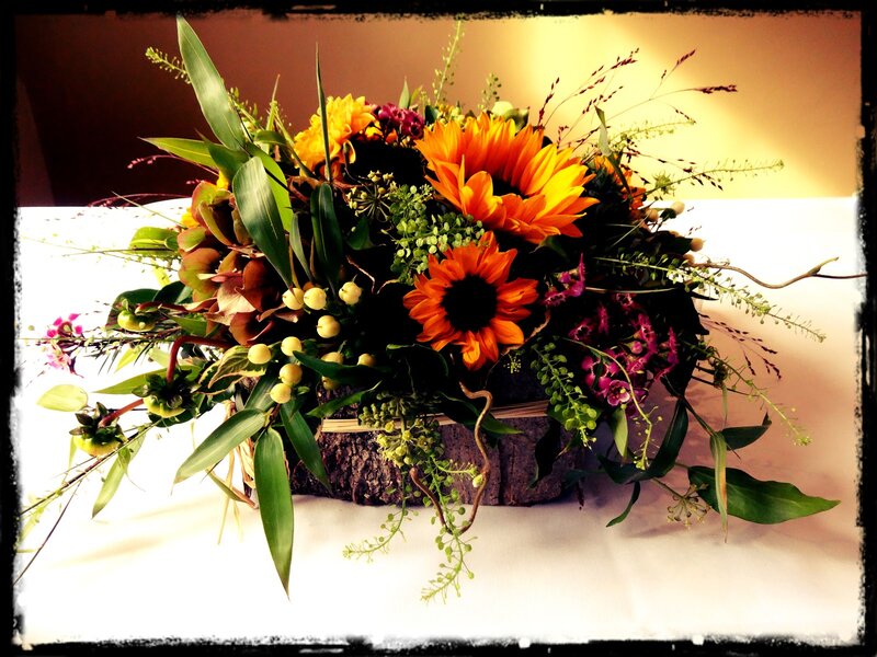 Sunflower Floral Arrangement — Orange