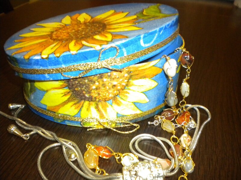 Sunflower Jewelry Box