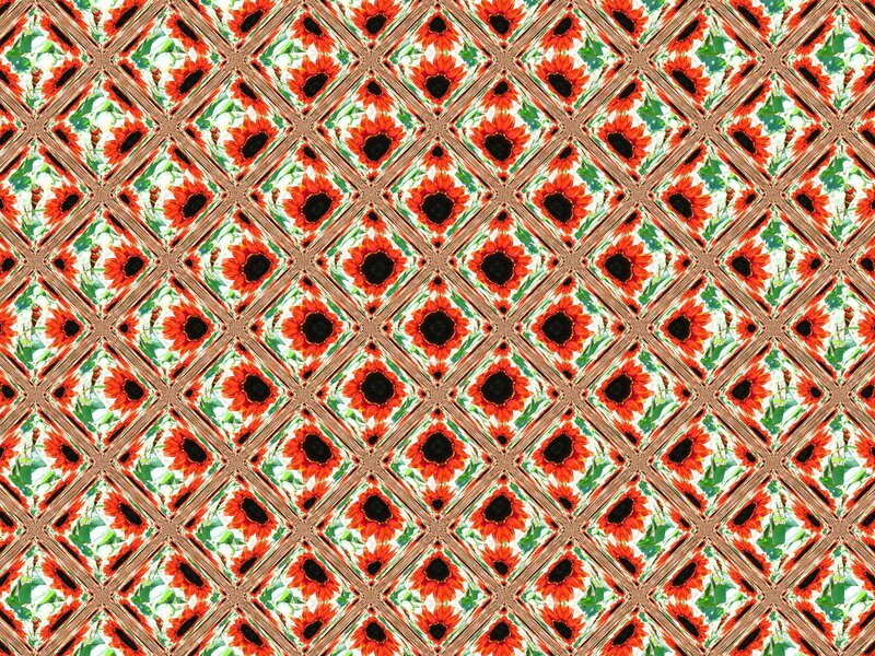 Sunflower Pattern — Red