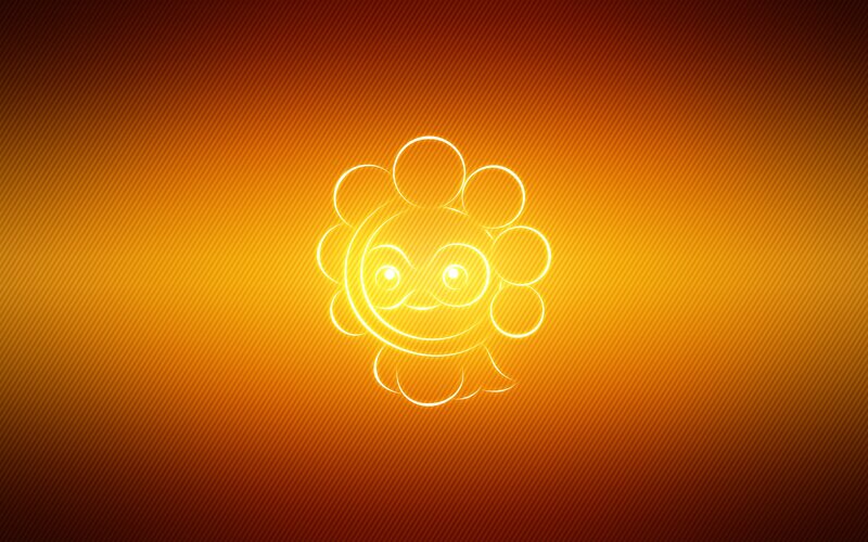 Sunflower Pokémon outline