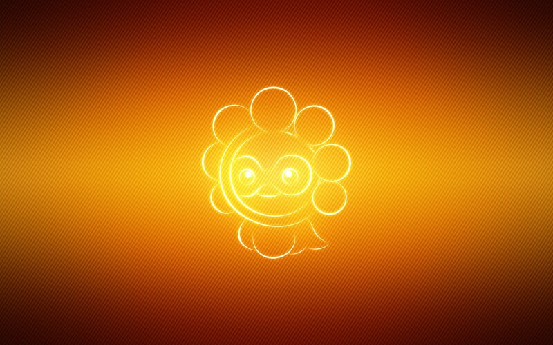 Sunflower Pokémon outline