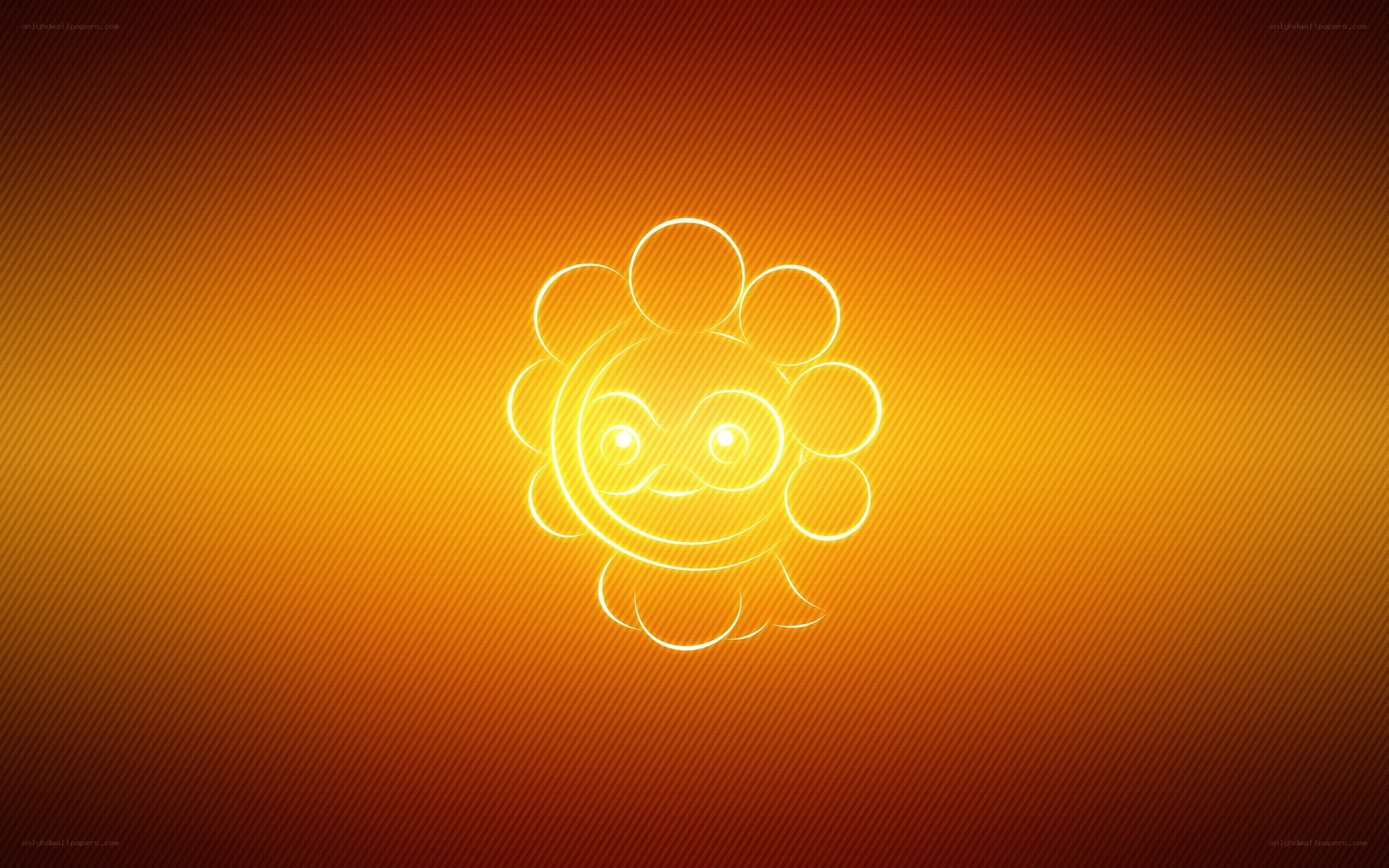 Sunflower Pokémon outline