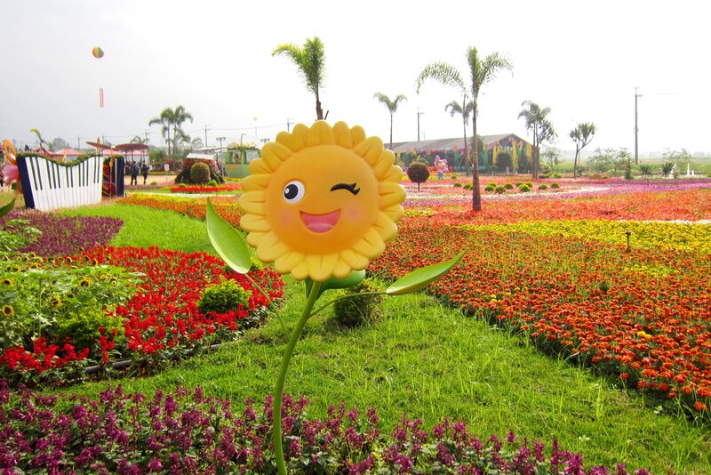 Sunflower Sculpture in Garden