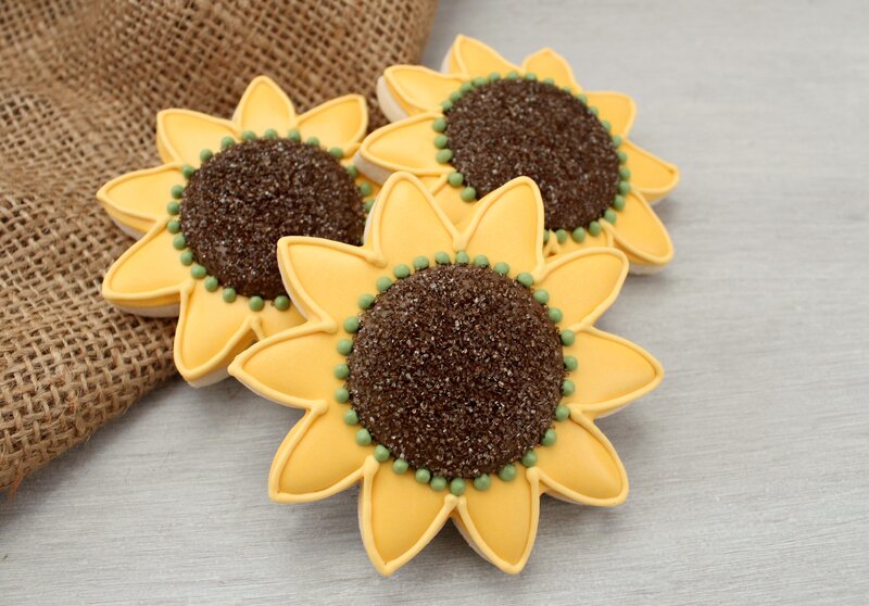Sunflower-shaped Cookies