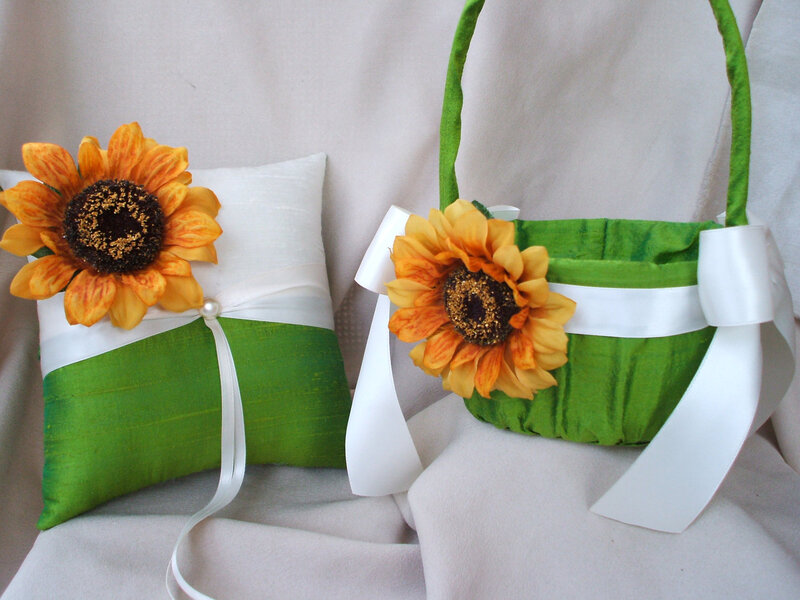 Sunflower Wedding Basket