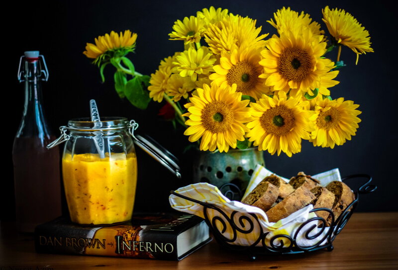 Sunflowers and Bread — Yellow