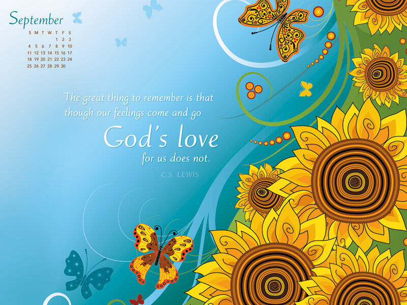 Sunflowers and Butterflies — Blue