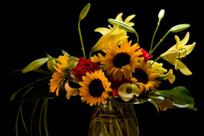 Sunflowers and Lilies Bouquet
