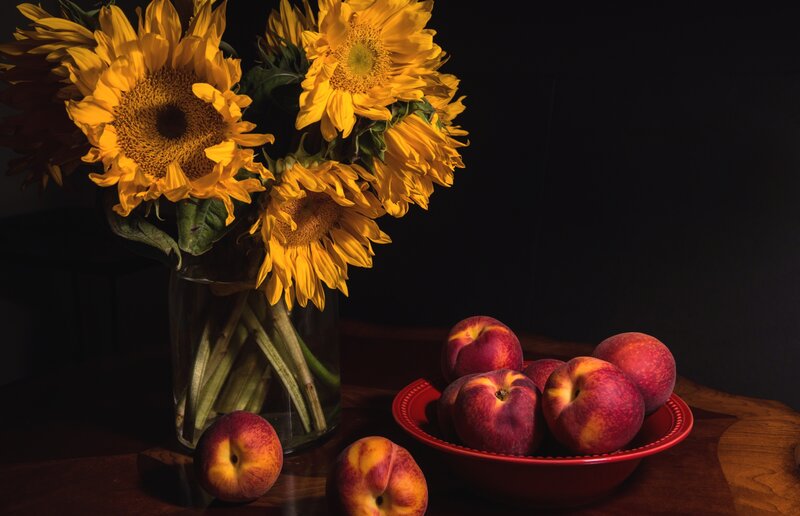 Sunflowers and Peaches — Yellow