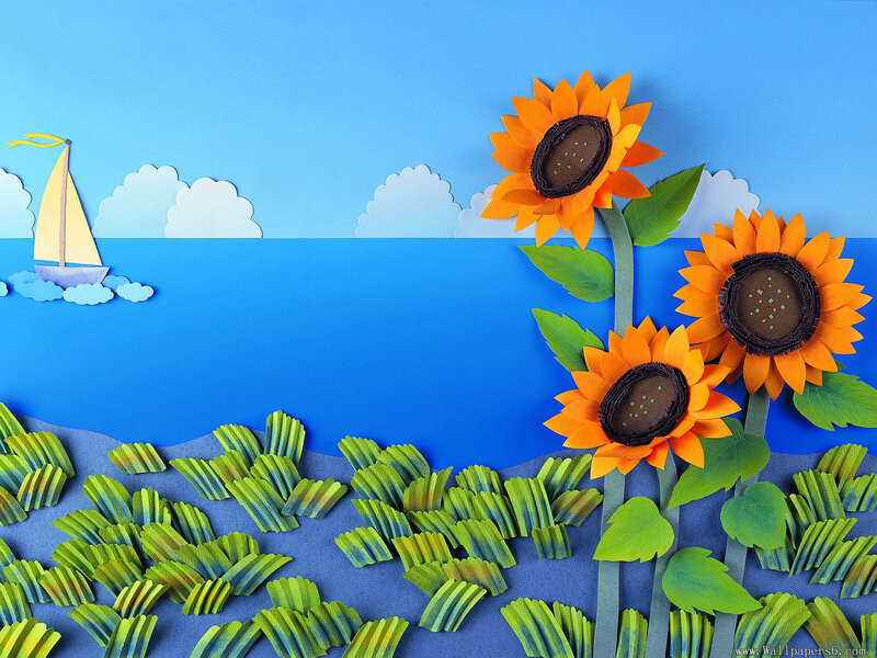 Sunflowers by the Sea