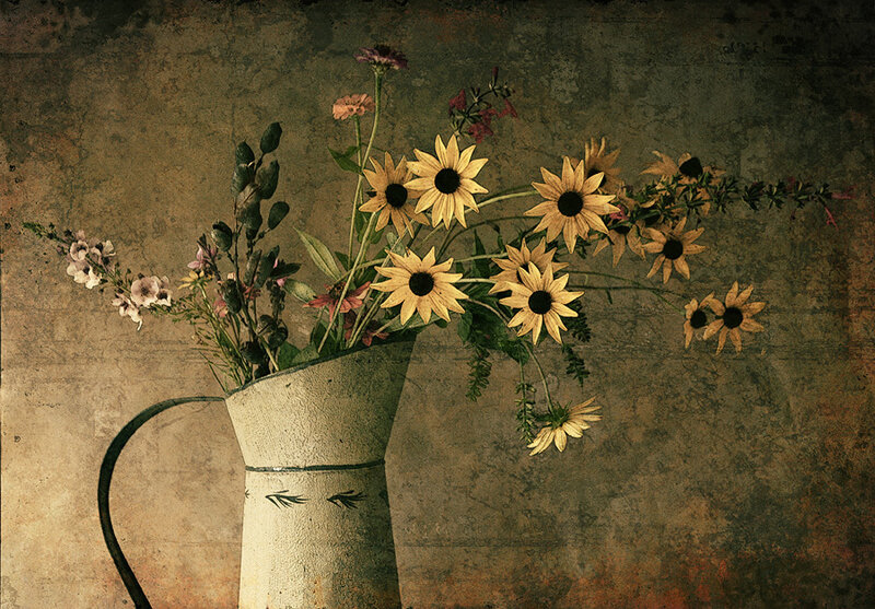 Sunflowers in a Pitcher