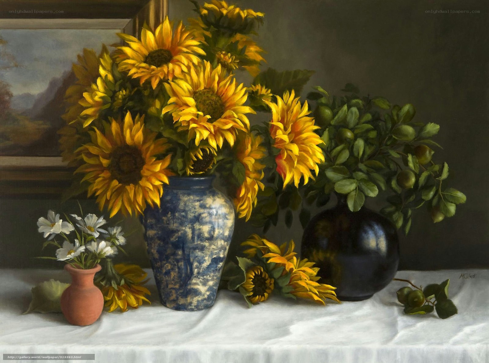 Sunflowers in a Still Life