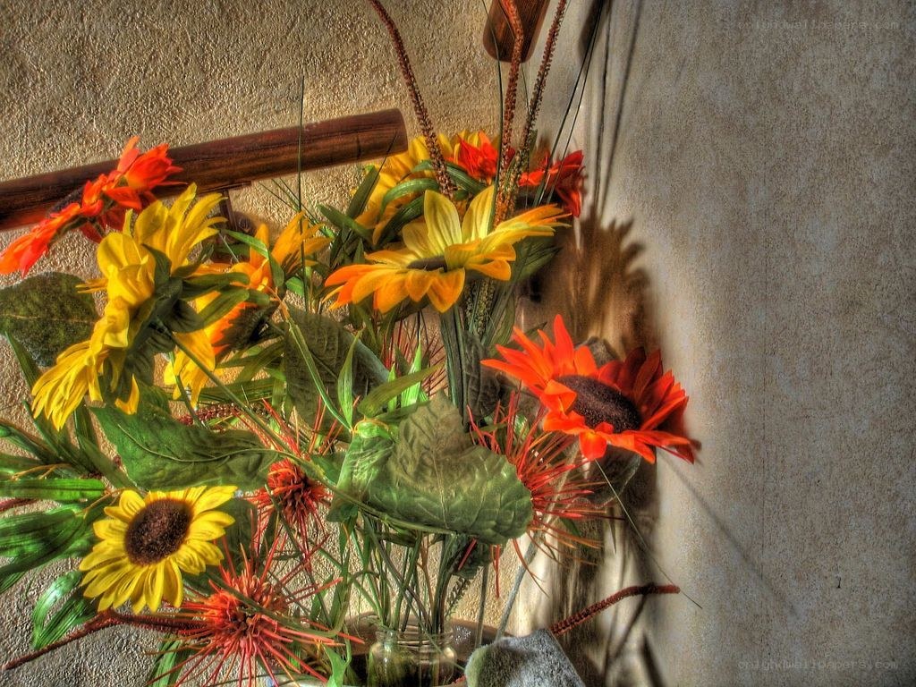 Sunflowers in a vase