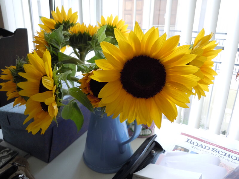 Sunflowers in a Vase — Yellow, Calm, Morning
