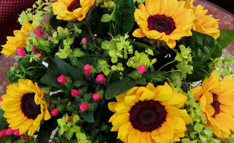Sunflowers in Bouquet — Yellow, Bright