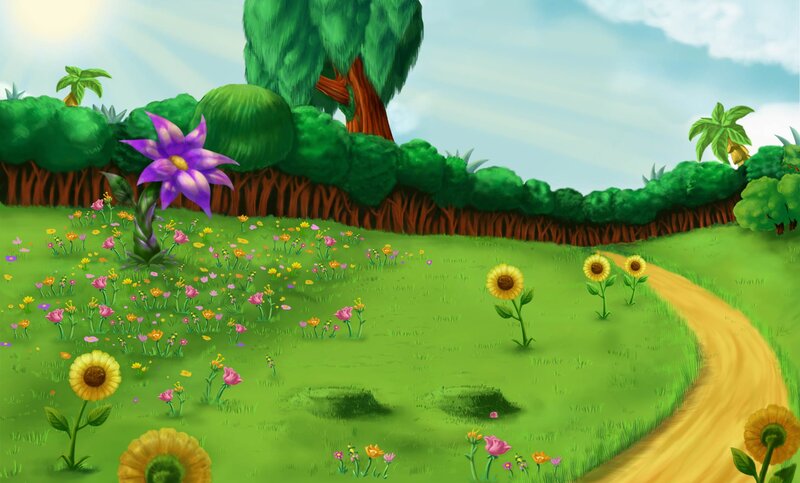 Sunflowers in Meadow