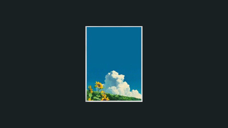 Sunflowers on a Hill — Blue
