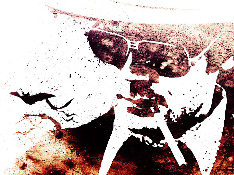 sunglasses and bats artwork