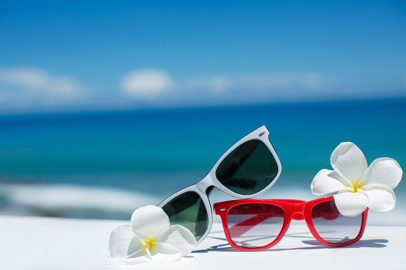 Sunglasses and Flowers