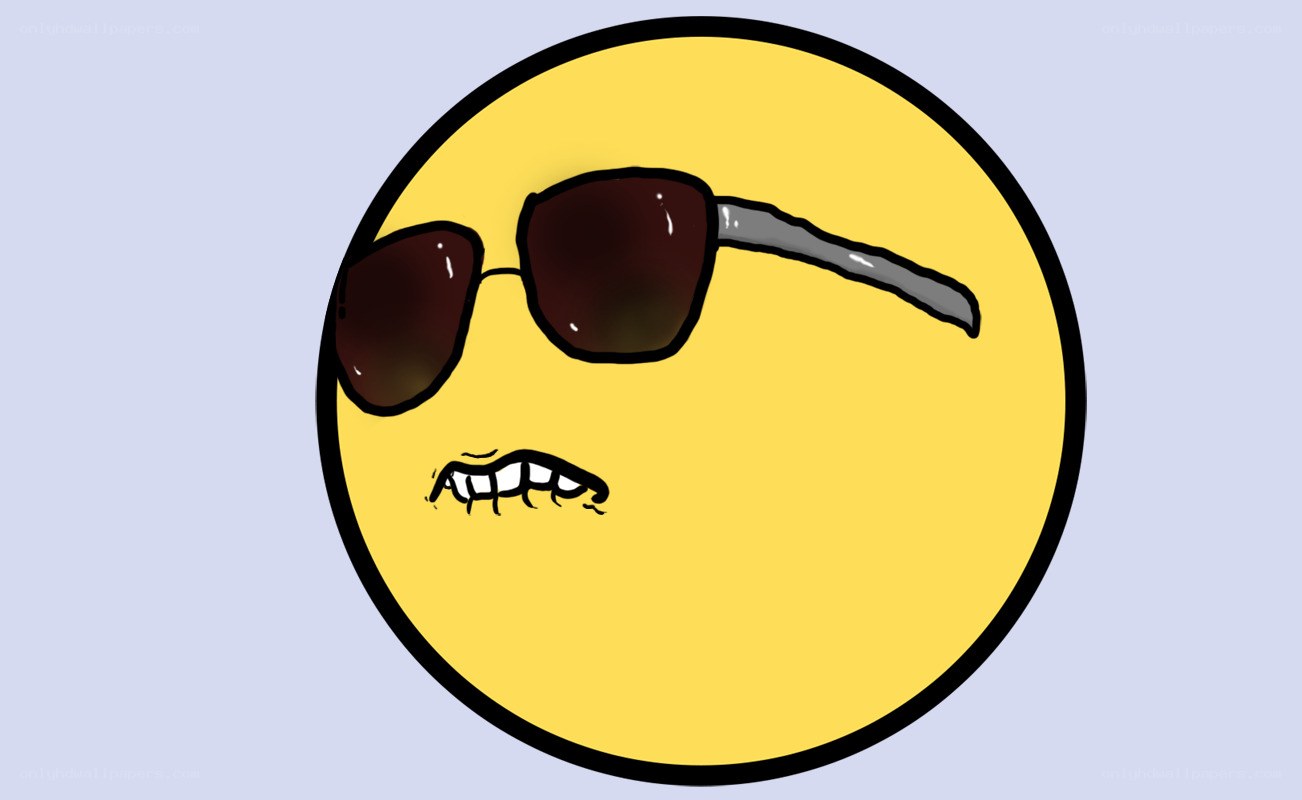 sunglasses emoji with teeth