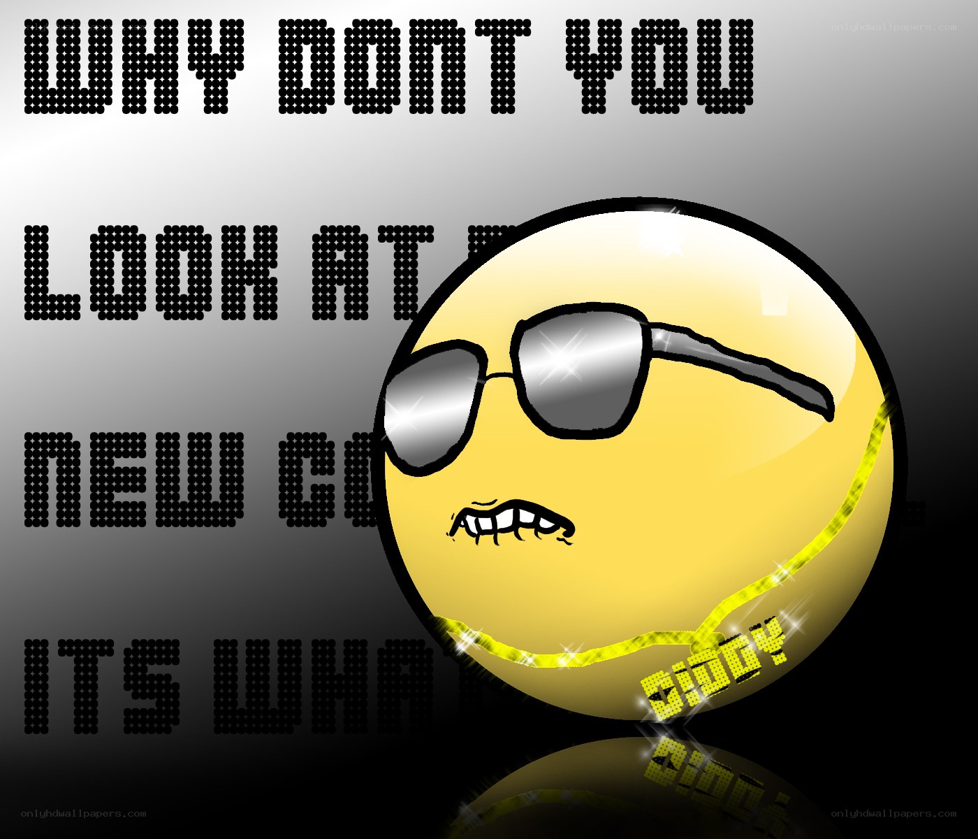 sunglasses emoji with text