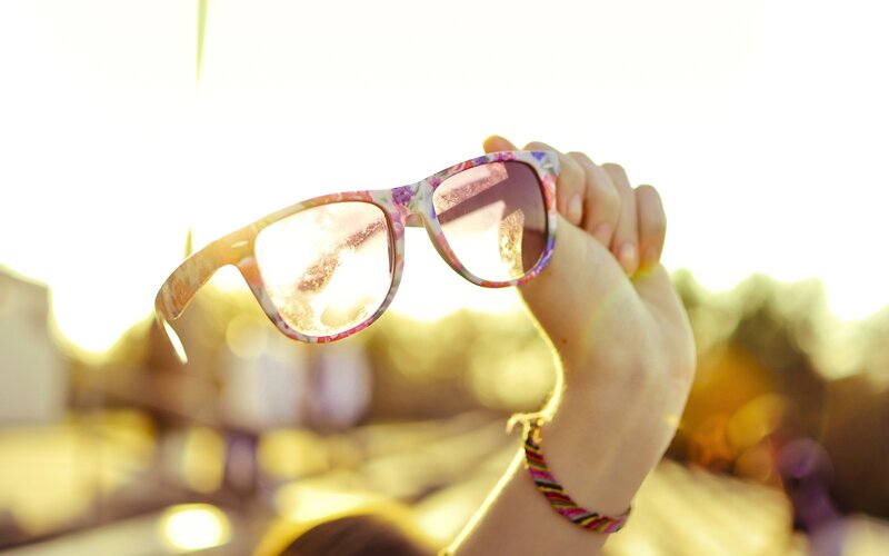 sunglasses in sunlight