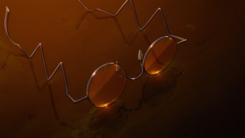 sunglasses in warm light