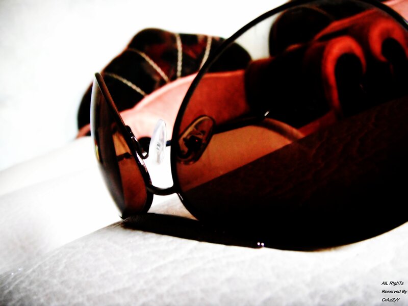 Sunglasses on Fabric