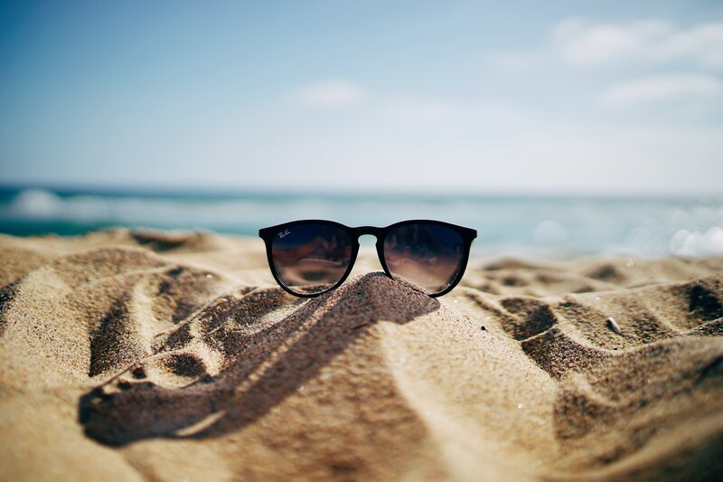 Sunglasses on Sand — Brown