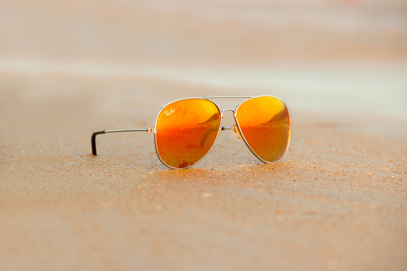 Sunglasses on Sand — Orange