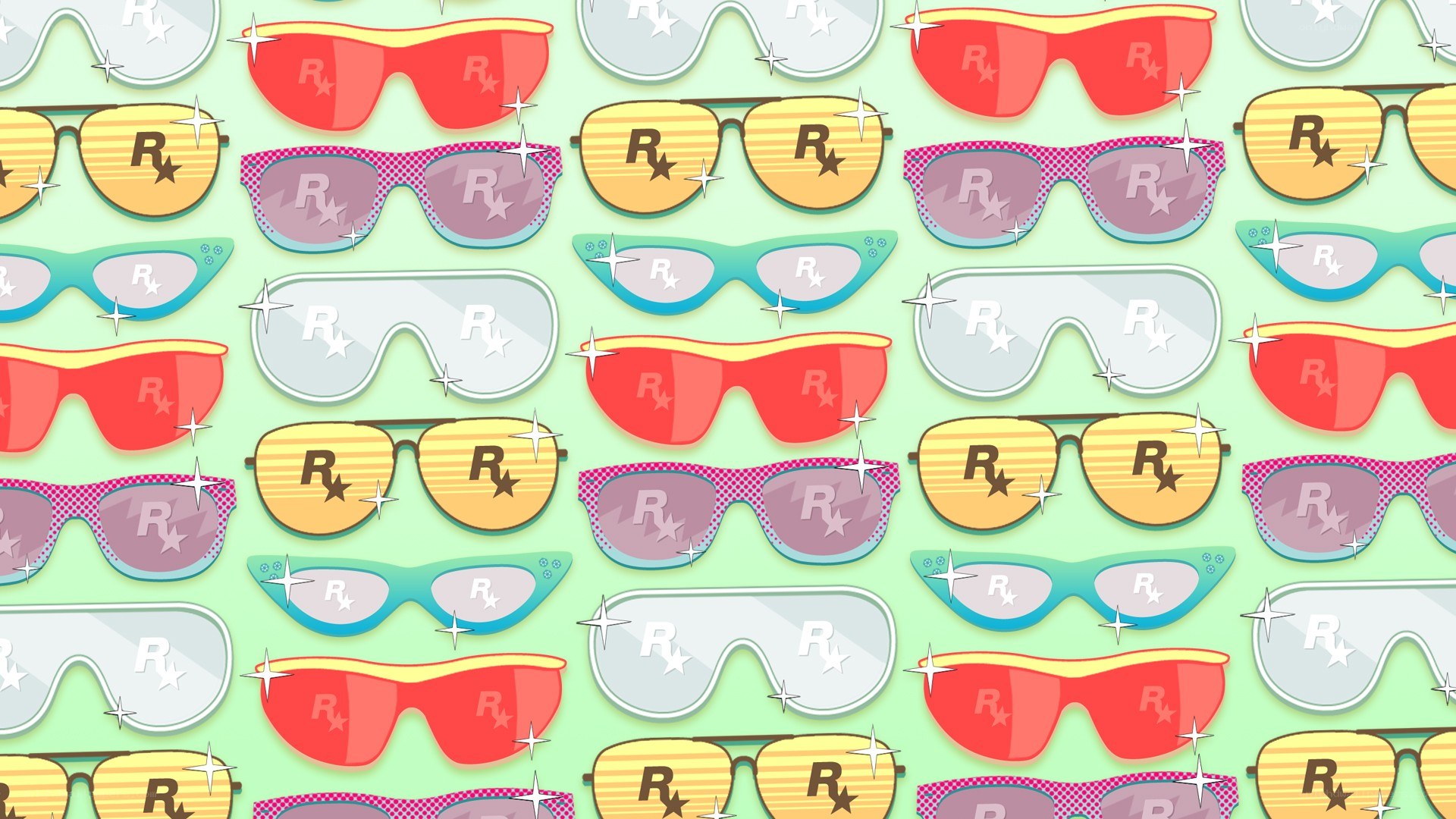 sunglasses pattern with logo