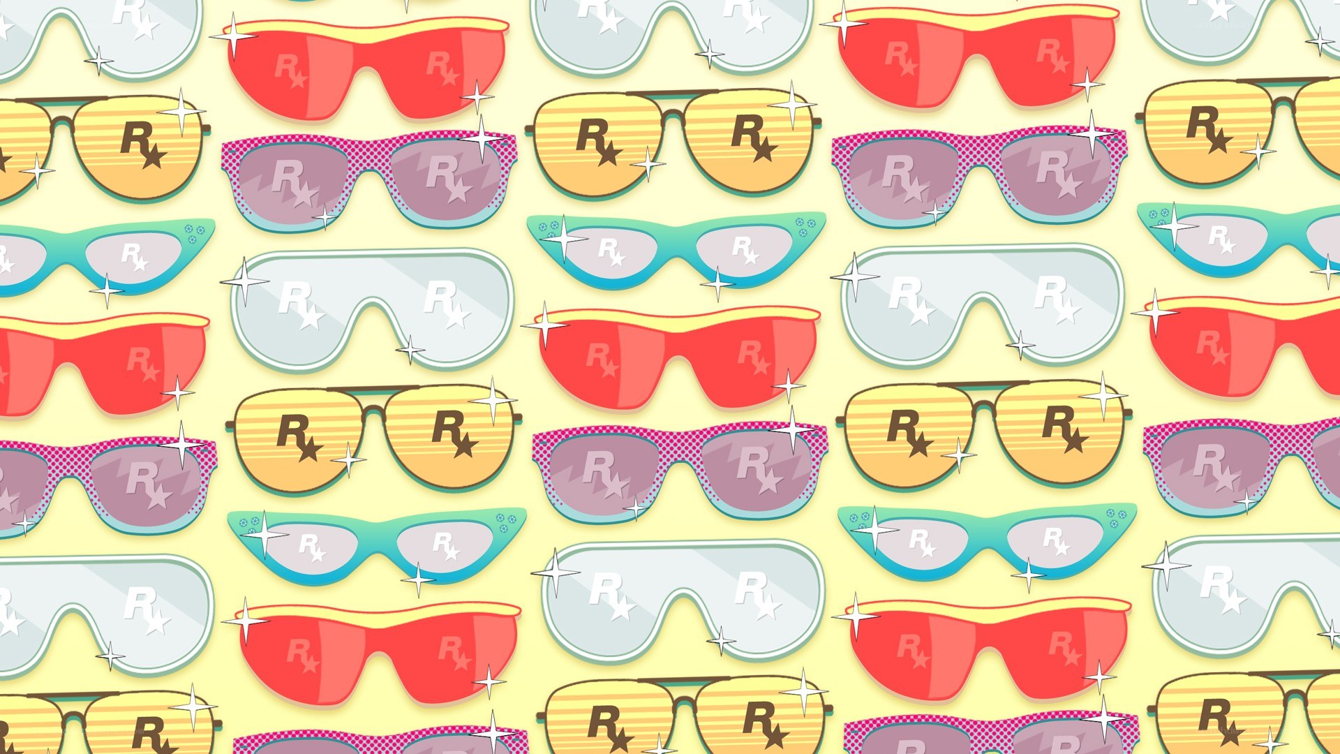 sunglasses pattern with logo