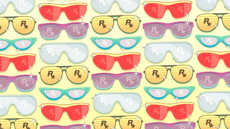 Sunglasses Pattern — Yellow