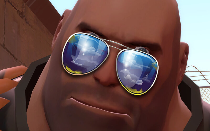sunglasses reflection close-up