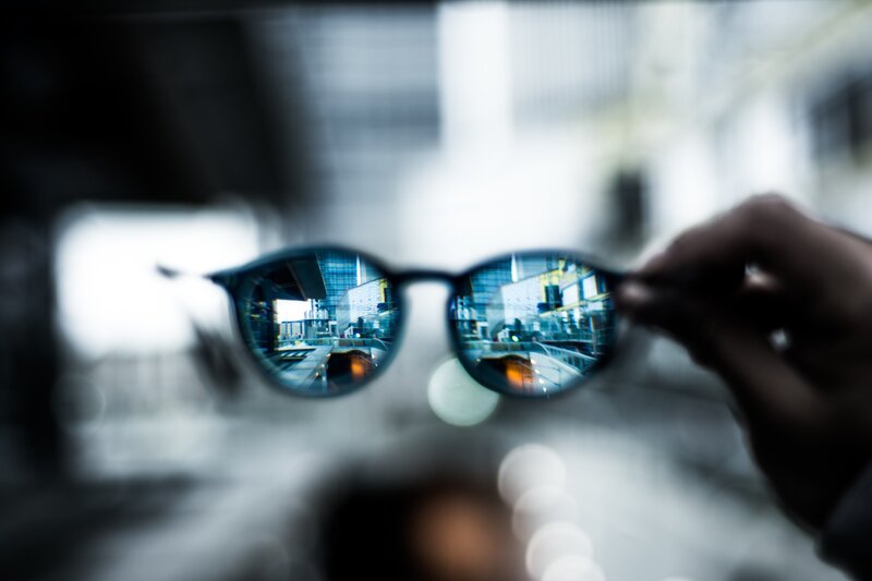 Sunglasses with City Reflection