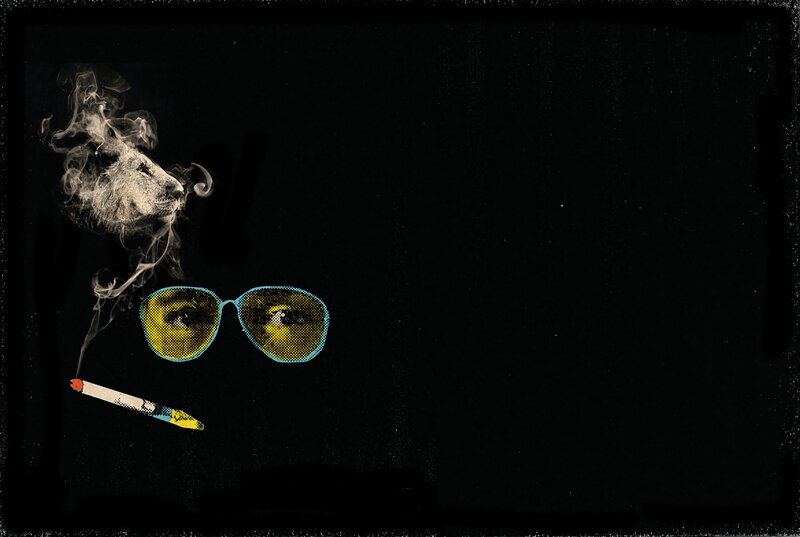 Sunglasses with Eyes — Black