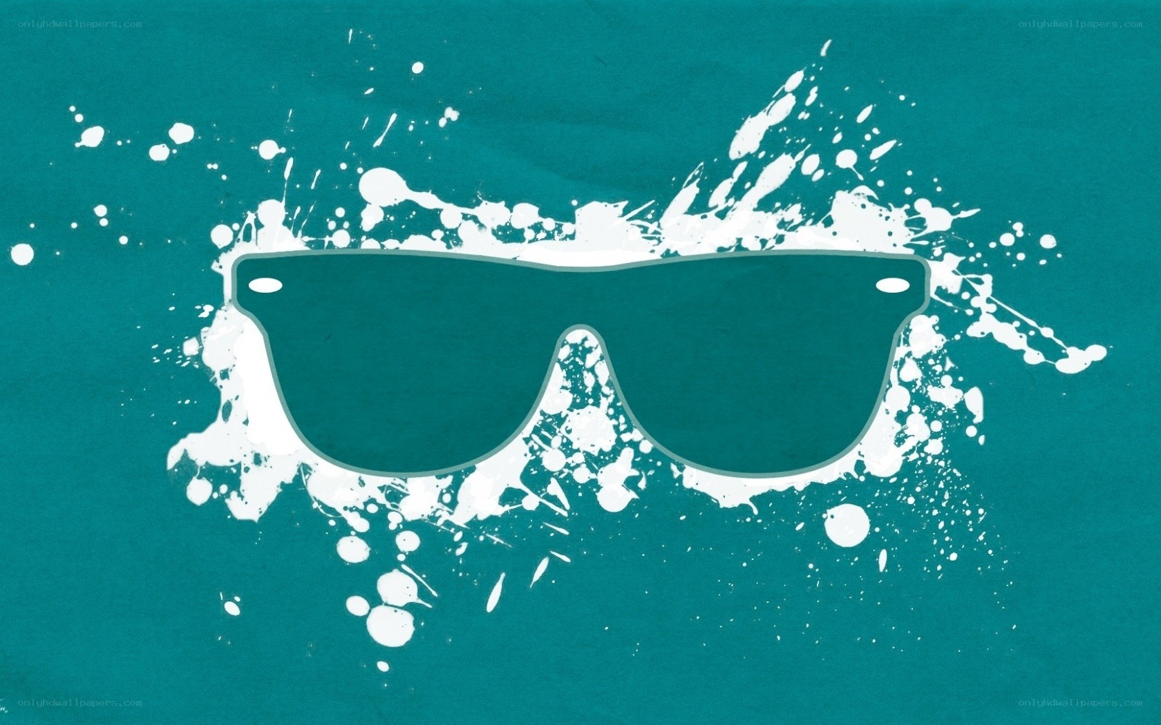 sunglasses with paint splatter