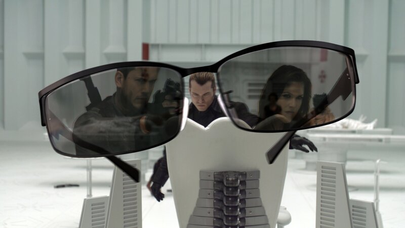 Sunglasses with Reflections — White, Dramatic