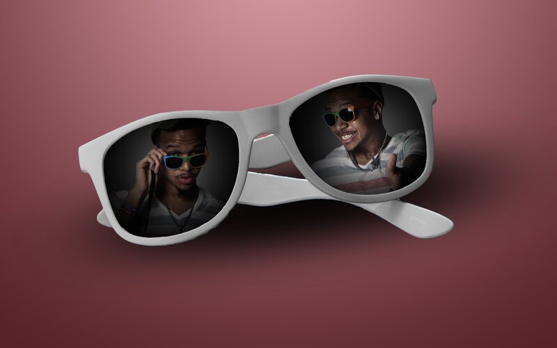 Sunglasses with Reflections — White