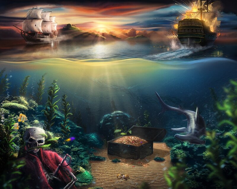 Sunken Pirate Ship