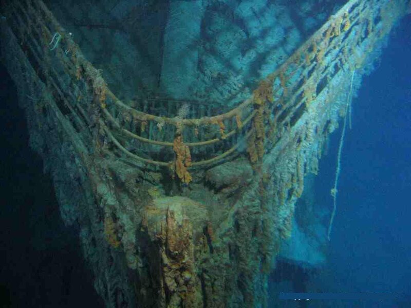 Sunken Shipwreck — Blue, Dramatic, Photograph