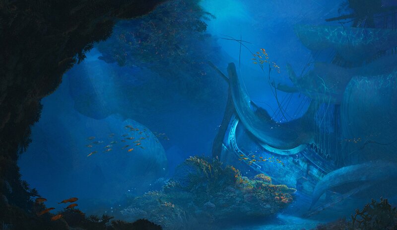 Sunken Shipwreck — Blue