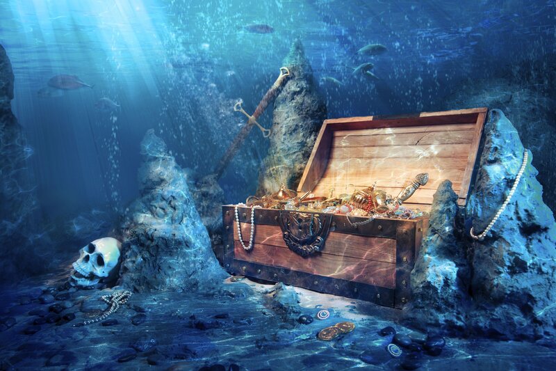 Sunken Treasure Chest — Blue