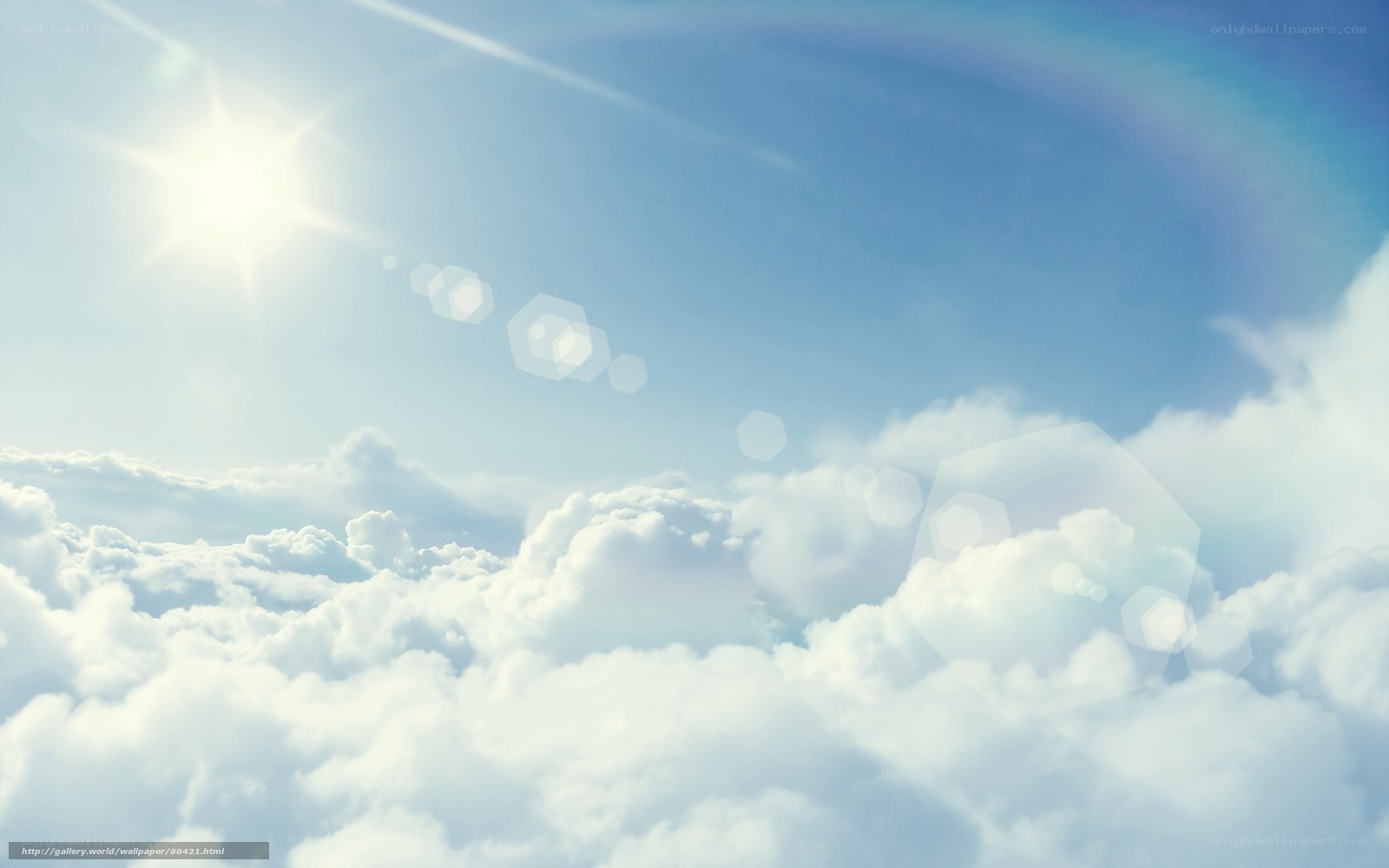 Sunlight above the clouds