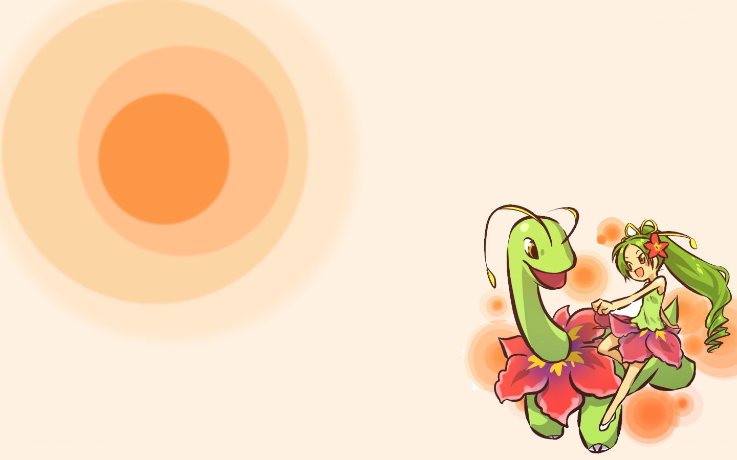 sunlight and flower creature