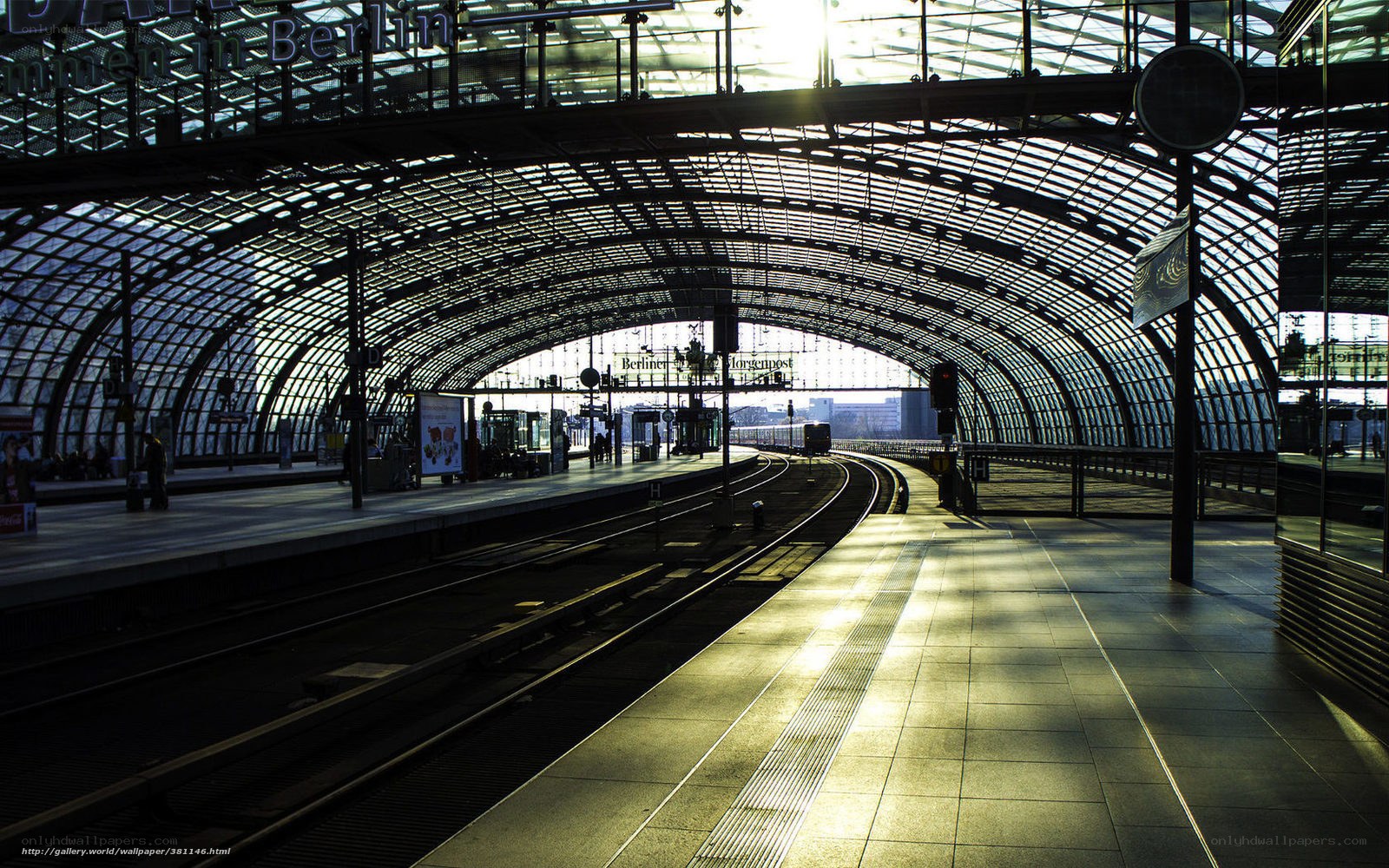 Sunlight at Berlin train station