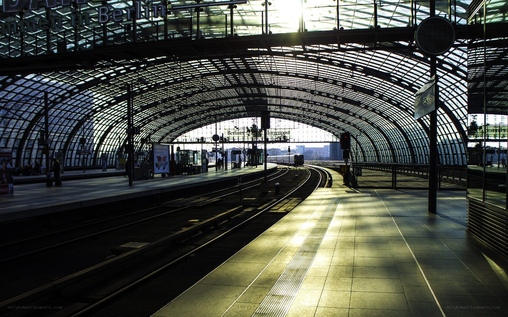 Sunlight at Berlin train station
