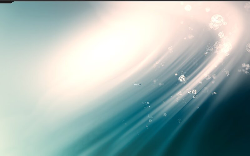 Sunlight beams through water
