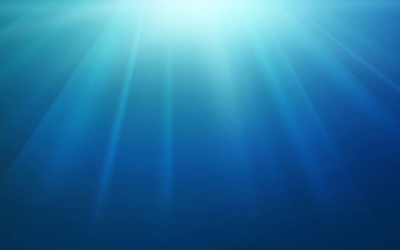 sunlight beams underwater