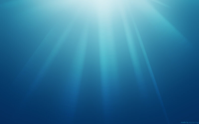 sunlight beams underwater